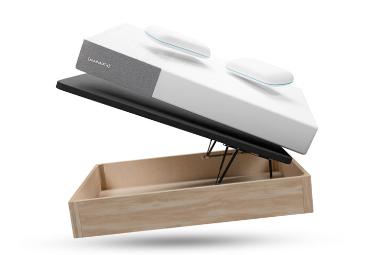 ¡El favorito! Colchón Hybrid Premium con su protector + canapé abatible + almohadas